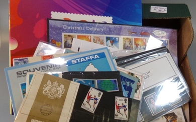 Box with all world selection of stamps including; China...