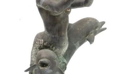 Bronze, Mermaid with Seashell