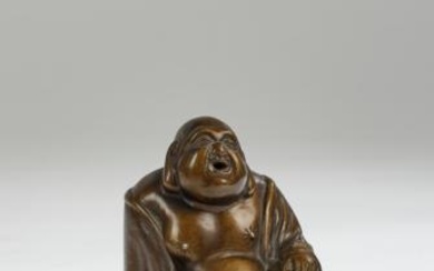 Bronzeobjekt eines Buddhas, Modellnummer: 5661, Wiener Manufaktur Friedrich Goldscheider, ca. 1925