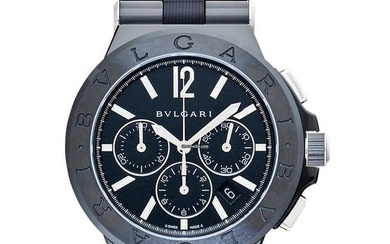 Bulgari Diagono 102122 - Diagono Automatic Black Dial Stainless Steel Men's Watch