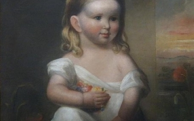 C R Parker (1799-1849) Portrait of a Young Girl