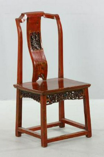 C1880 Chinese Nan Wood Child's Chair