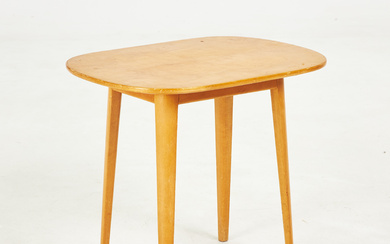 CARL MALMSTEN. Side table, branded, birch.