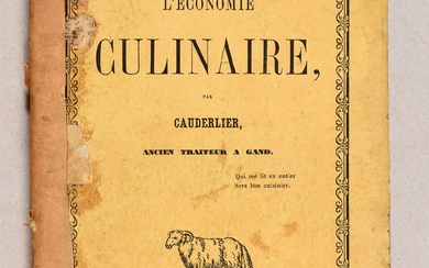 CAUDERLIER, Philippe Édouard 3 ouvrages dont 2 éd. originales. In-8° et in-12 (qqs piqûres et...