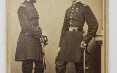 CDV of Civil War Officers Duc de Chartres and the Comte