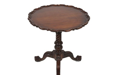CHIPPENDALE STYLE MAHOGANY TEA TABLE
