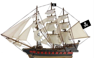 Caribbean Pirate Wooden Model Ship