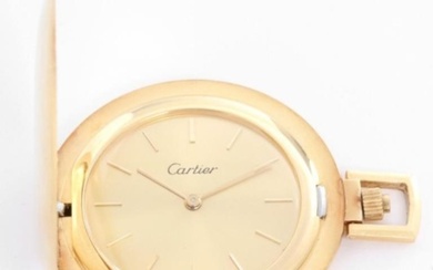 Cartier 18K Yellow Gold Pocket Watch