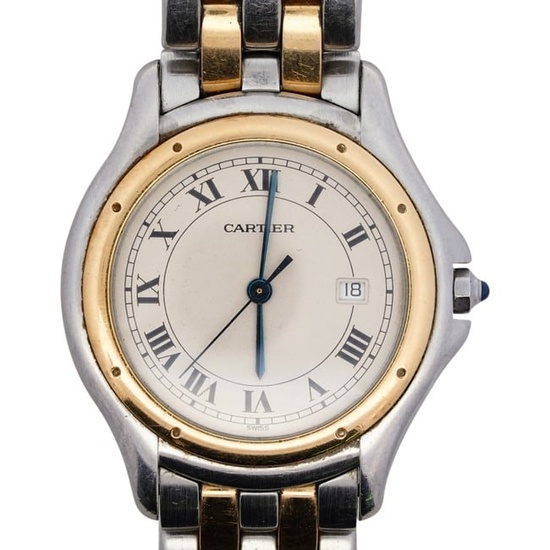 Cartier Cougar 18k and Stainless Steel Watch