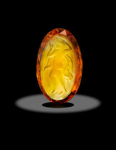 Carved Citrine by August Mayer
