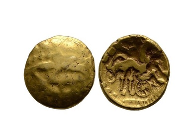 Celtic Iron Age Coins - Atrebates and Regni - Selsey Two-Faced Gold Stater