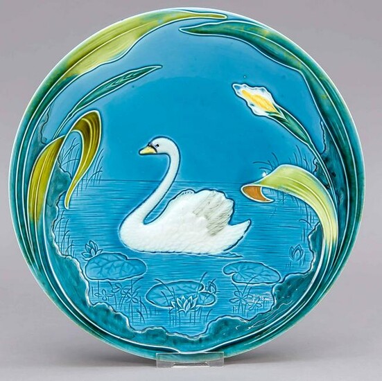 Ceramic wall plate, early 20th