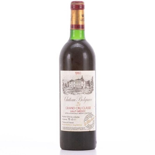 Chateau Belgrave 1980 Wine - Haut-Médoc - 1 Bottle (0.75L)