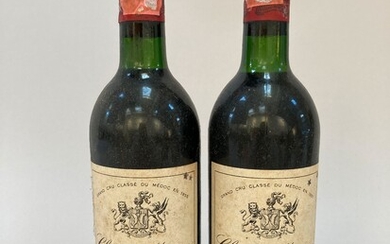 Château MONTROSE 1986 - 2e Grand cru classé SAINT-ESTEPHE. 2 bouteilles. (Etiquettes légèrement tachées. Légèrement...