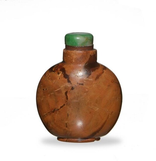 Chinese Amber Snuff Bottle, 18-19th Century