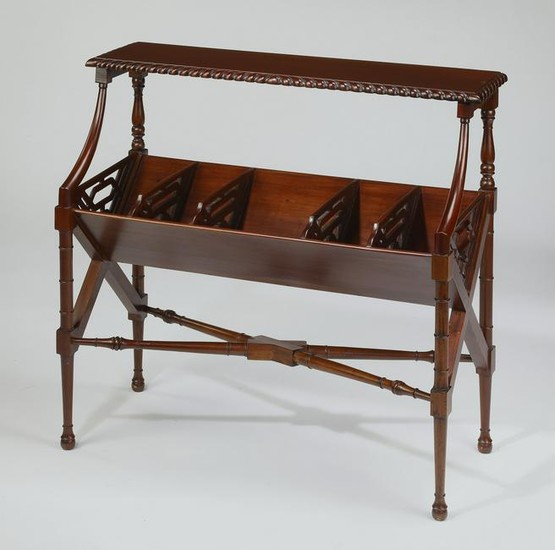 Chinese Chippendale style mahogany book cradle