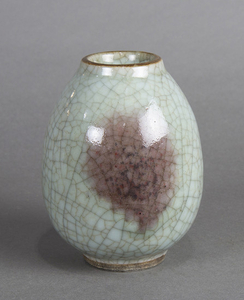 Chinese Jun Type Glazed Ovoid Jar