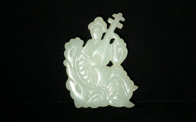 Chinese White Jade Woman,Ming Dynasty