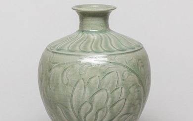 Chinese Yaozhou Porcelain Lotus Vase