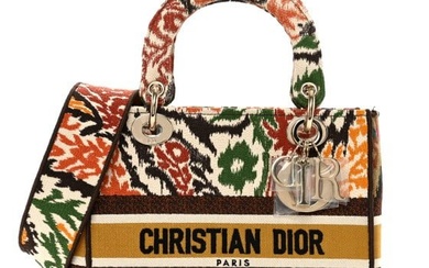 Christian Dior Canvas Embroidered Small Paisley Lady Dior Multicolor