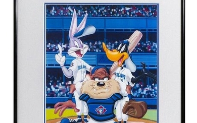 Cito Gaston Signed Warner Bros. Themed Lithograph