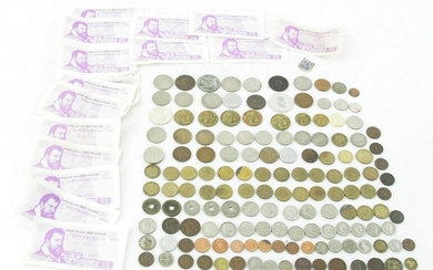 Collection of European Coins and Paper Money