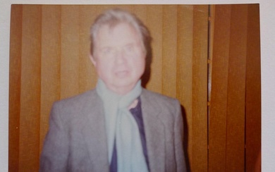 Colour photograph of Francis Bacon. circa 1975. Probably taken by Edwards.
