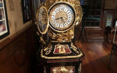 Custom Grandfather Clock W/ 24K Gold Dipped Bronze