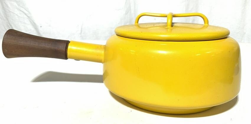 DANSK DESIGNS Lidded Yellow Pot W Handle