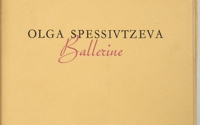 (Dimitri BOUCHÈNE) (1893-1993) Louis Vaillant, Olga Spessivtzeva Ballerine, Compagnie Française des Art Graphiques, Paris ,1944,...