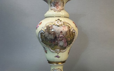 Dresden Porcelain Vase, 20th Century