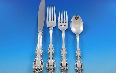 Du Maurier by Oneida Sterling Silver Flatware Set for 12 Service 51 Pieces