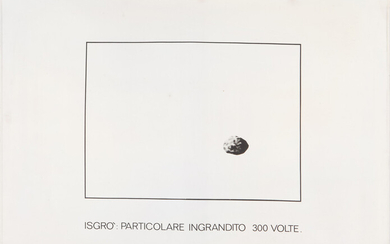 EMILIO ISGRO' (1937-) Particolare di Emilio Isgrò ingrandito 300 volte 1971 tela...