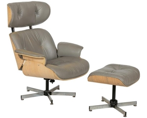 Eames Style - Chair & Ottoman