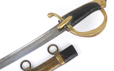 Early 19th century French Napoleonic trooper's sword with la...