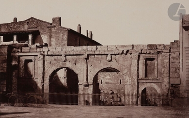 Édouard Baldus (1813-1889) Nîmes. Porte d’Auguste,... - Lot 10 - Ader
