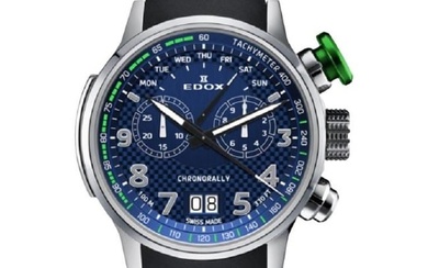 Edox Chronorally Chronograph Quartz Blue