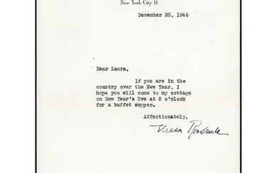 Eleanor Roosevelt Typed Letter Signed to Her Late Husband's Cousin, Laura Delano