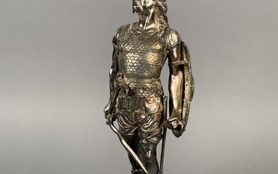 Emile GUILLEMIN (1841-1907). The Gaul. Silvery bronze. H....