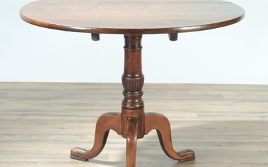 English Oak Tilt-Top Tripod Table