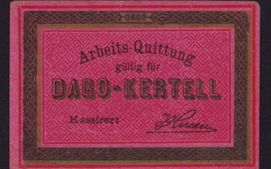 Estonia, Russia - Dago-Kertell (Kärdla cloth mill) local note 15 kopecks