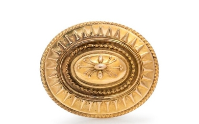 Etruscan Revival, Gold Brooch