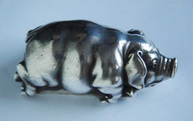 FABERGE - RUSSIAN IMPERIAL SILVER PIG