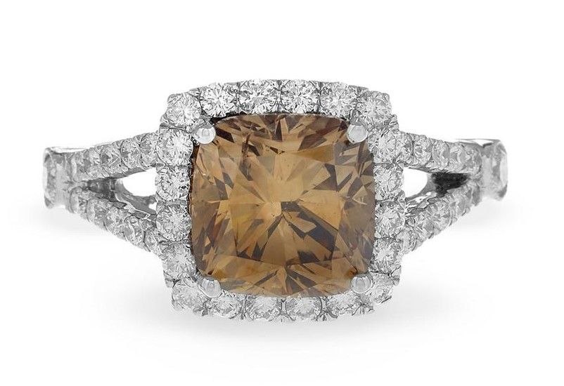 Fancy Dark Brown Diamond Ring
