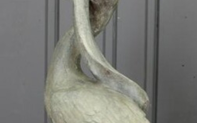 Figural Lead Duck and Eel Fountainhead