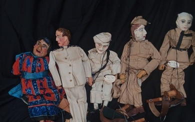 Five Assorted Marionettes