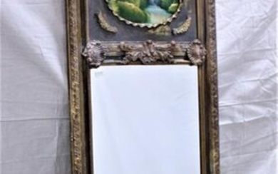 French Style Beveled Trumeau Mirror #1