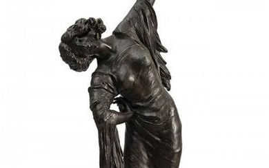 French school of the early 20th century. "Fleur de Granada". Bronze. Titled on the base.