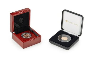 G.B - Two cased proof sovereigns
