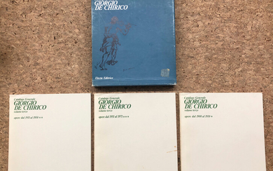 GIORGIO DE CHIRICO - Lotto unico di 3 tomi del catalogo generale. Volume terzo